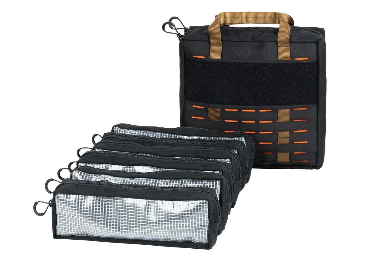Blue Ridge Overland Gear - Triple Run: Tool Bag, Color: Black/Orange