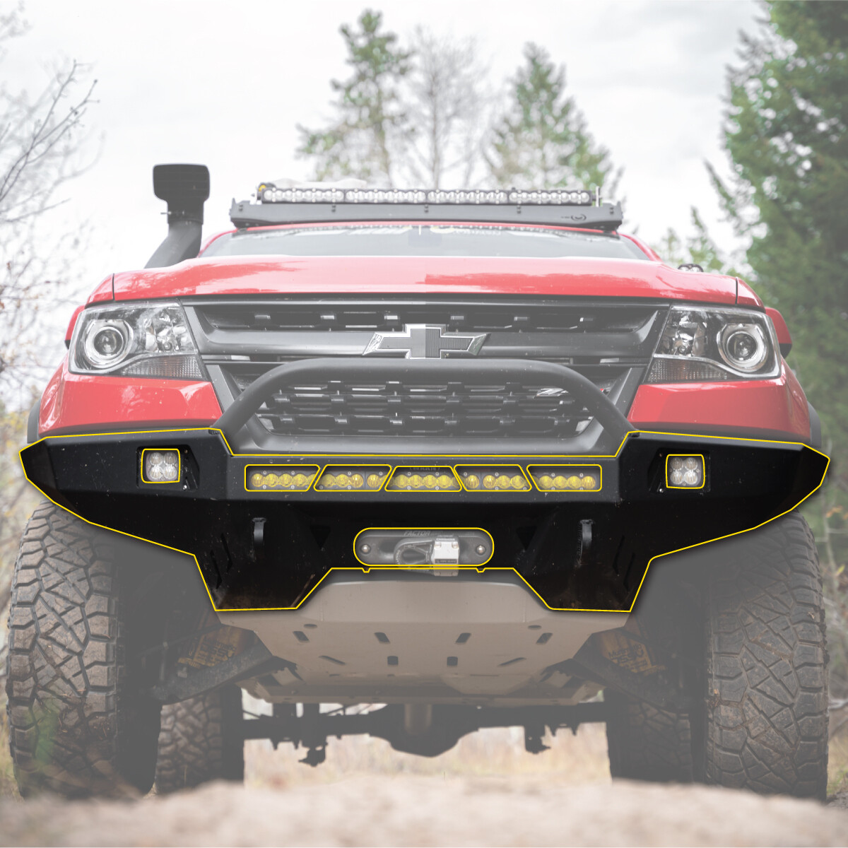 CBI Offroad - CHEVY COLORADO ZR2 CLASSIC FRONT BUMPER | 2015-2020