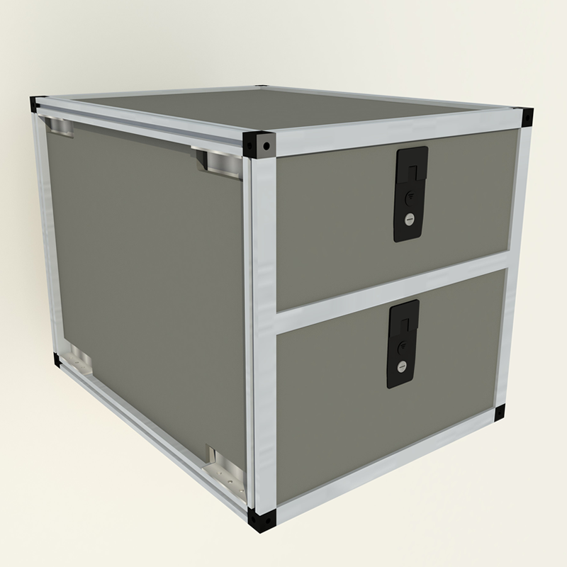 GOOSE GEAR - DOUBLE DRAWER MODULE - 19 3/16&quot; WIDE x 30&quot; DEPTH