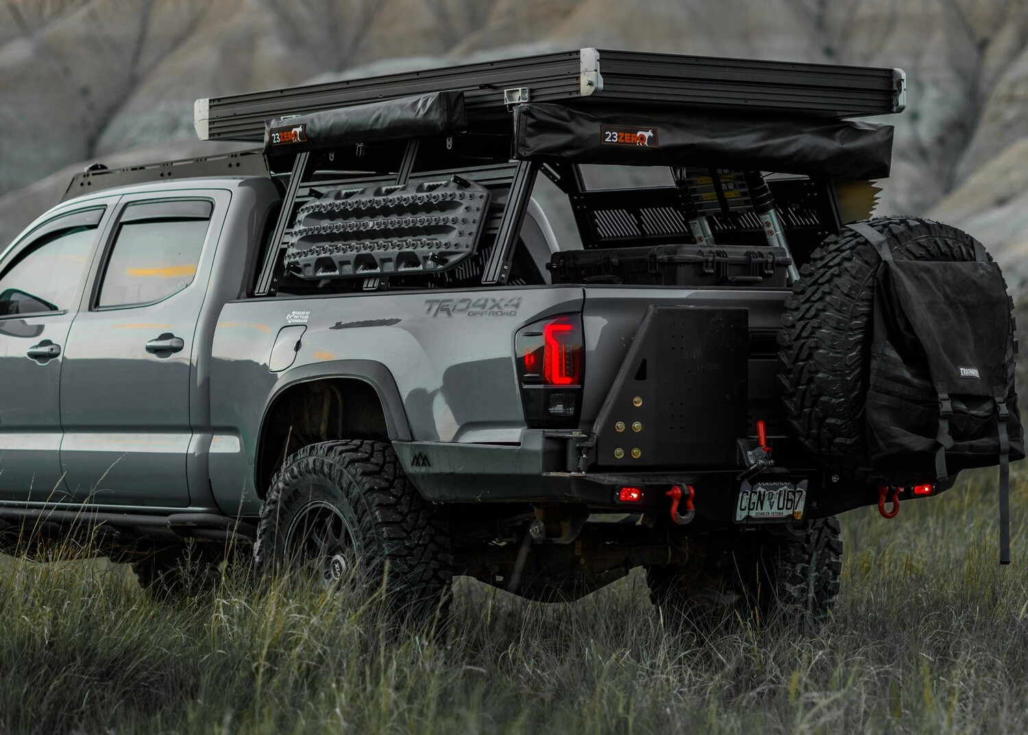 Backwoods - Toyota Tacoma (2016-2023) Hi-Lite High Clearance Dual Swing Out Rear Bumper