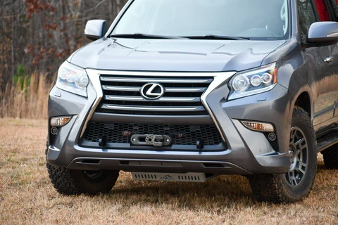 LFD Offroad - Adjustable Hidden Winch Mount with Recovery Points - GX460