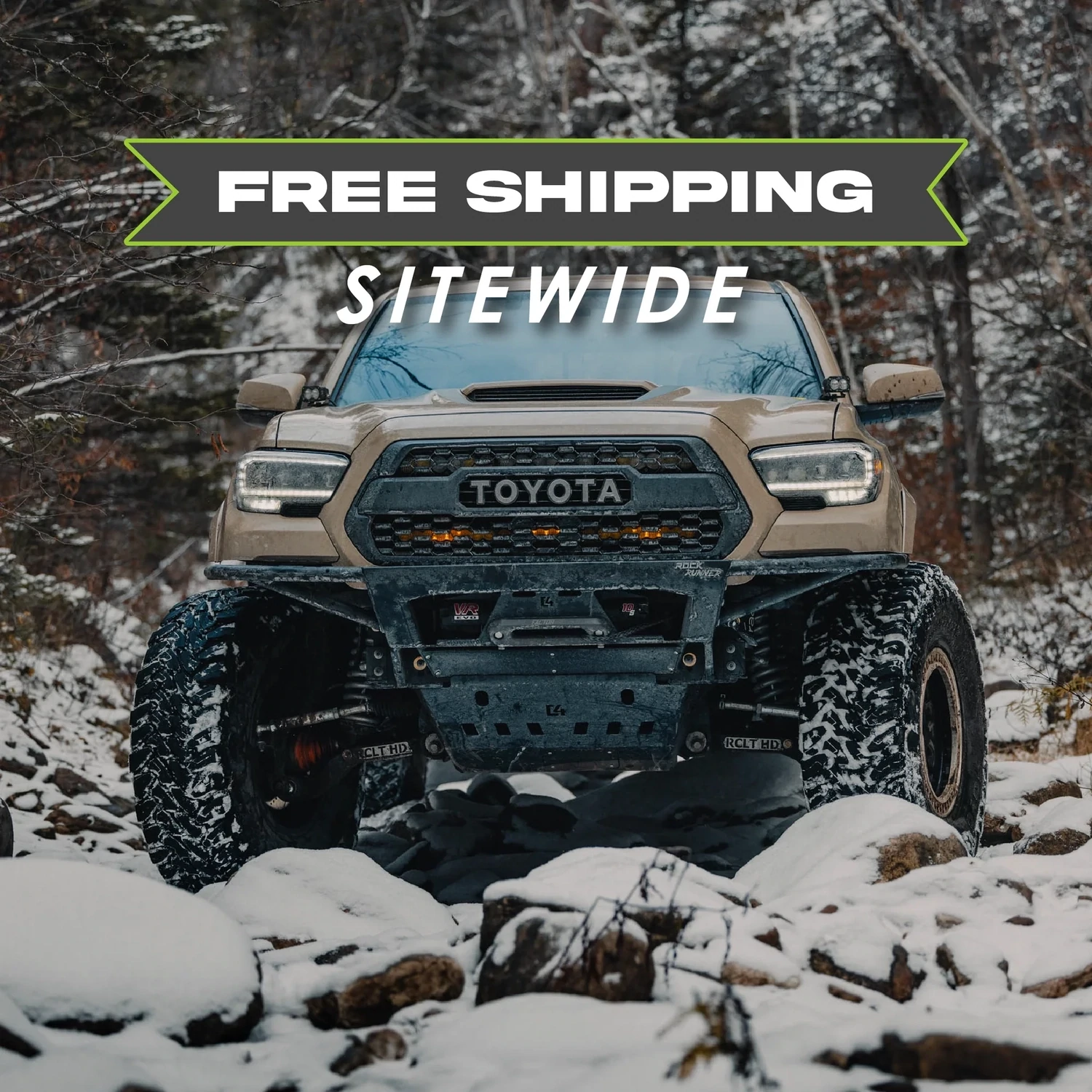 C4 - 3rd Gen Tacoma Rock Runner Front Bumper/2016+