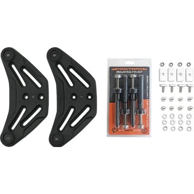 Maxtrax Flat Rack Mounting Kit with Channel Nut and Hybrid Mounting Pins - 17MM