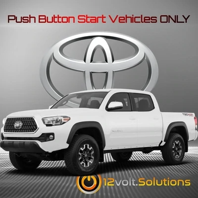 12 Volt Solutions - 2016-2019 Toyota Tacoma Plug &amp; Play Remote Start Kit (Push Button Start)