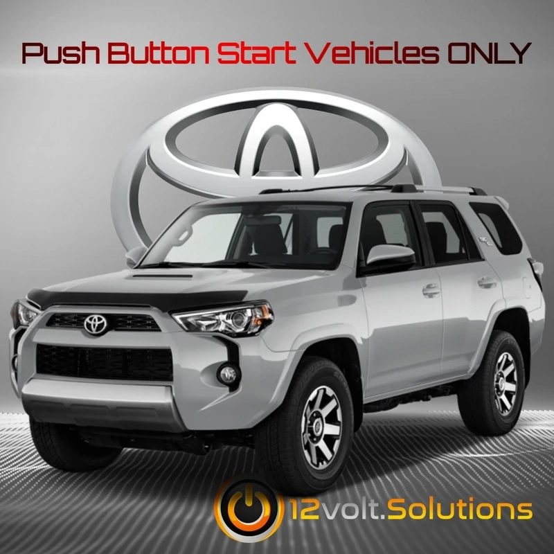 12 Volt Solutions - 2010-2019 Toyota 4Runner Plug &amp; Play Remote Start Kit (Push Button Start)
