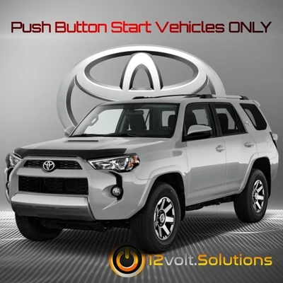 12 Volt Solutions - 2010-2019 Toyota 4Runner Plug &amp; Play Remote Start Kit (Push Button Start)