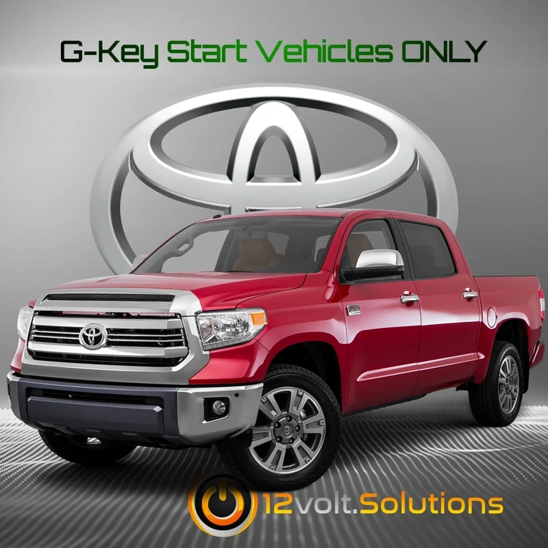12 Volt Solutions - 2010-2017 Toyota Tundra Plug &amp; Play Remote Start Kit (G-Key)