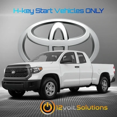 12 Volt Solutions - 2020-2021 Toyota Tundra Plug And Play Remote Start Kit (H-Key)
