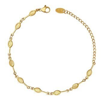 18K Gold Plated Stainless Steel - tennis bracelet