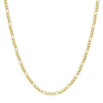 18K GOLD PLATED STAINLESS STEEL NECKLACE, INTENSITY