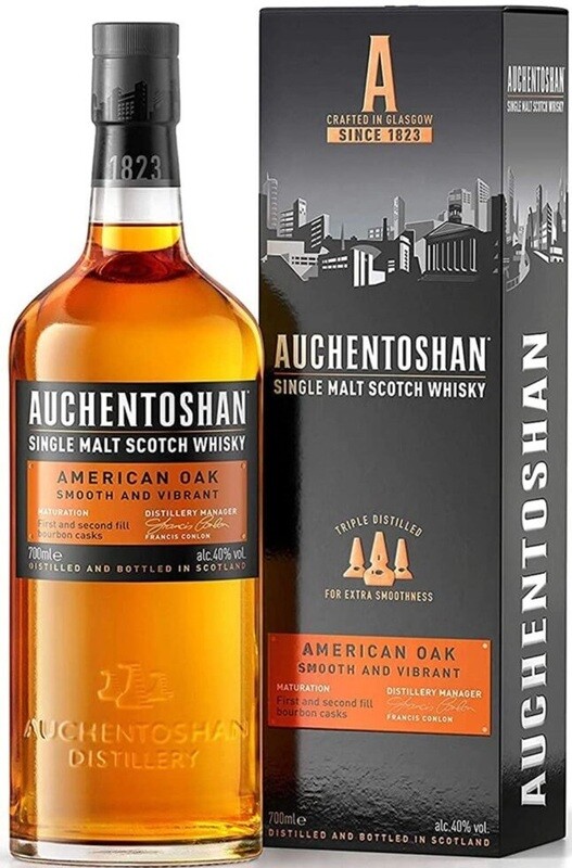 WHISKY AUCHENTOSHAN AMERICAN OAK SINGLE MALT CL 70