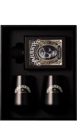CONFEZIONE AMUERTE BLACK CON BICCHIERI