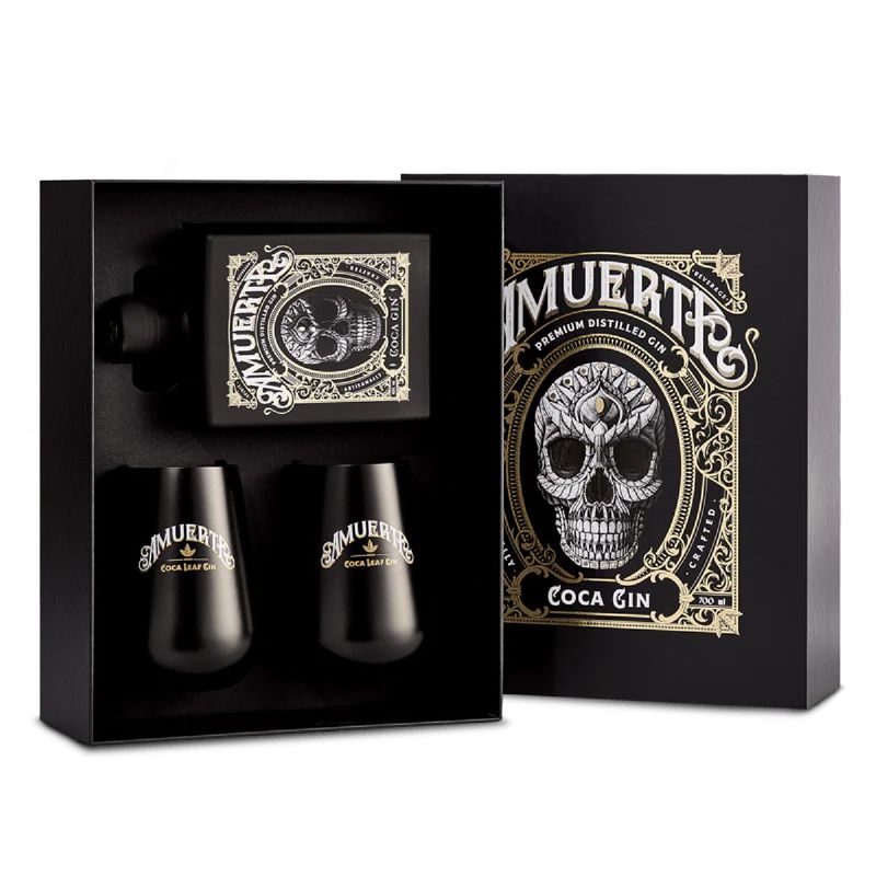 CONFEZIONE AMUERTE BLACK CON BICCHIERI