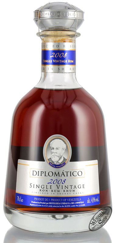RUM DIPOMATICO SINGLE VINTAGE 2008 CL 70 CON ASTUCCIATO
