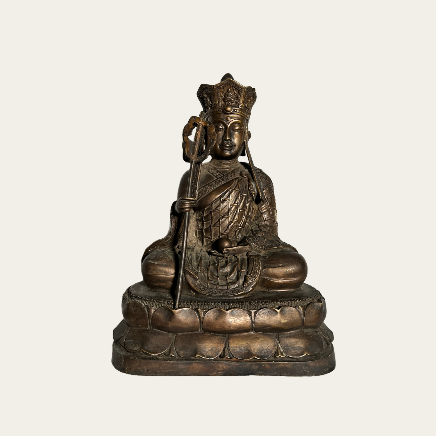 Buddha seduto in ottone