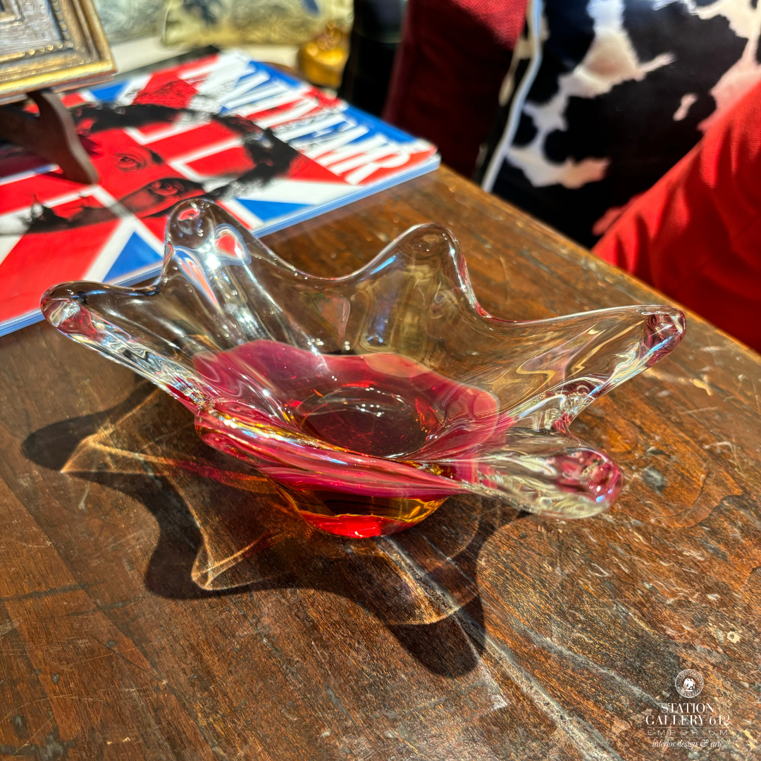 Centrotavola in vetro di Murano