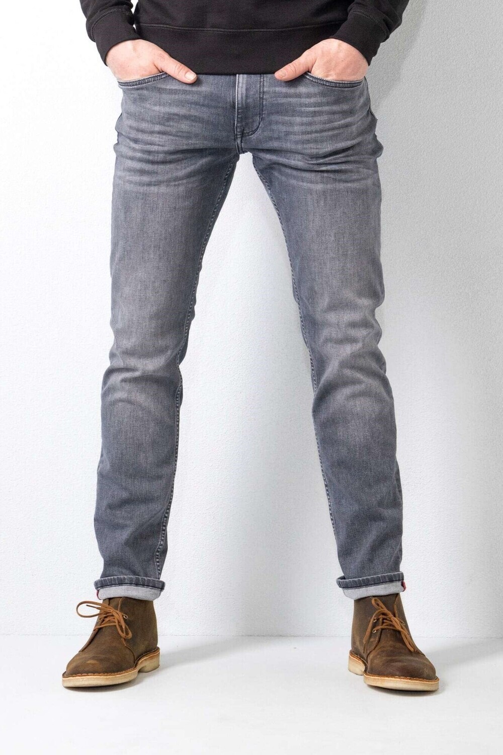 Petrol Industries RUSSEL tapered fit - Grey Used