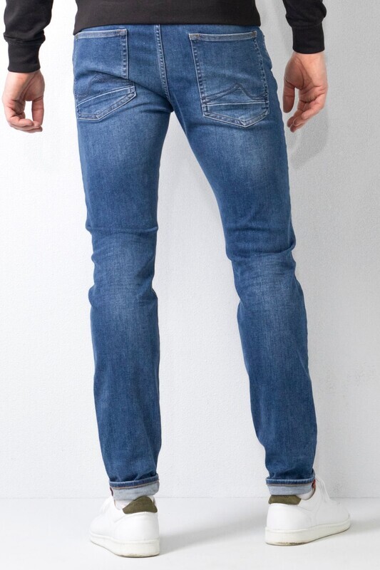 Petrol Industries SEAHAM-CLASSIC slim fit - Medium Blue