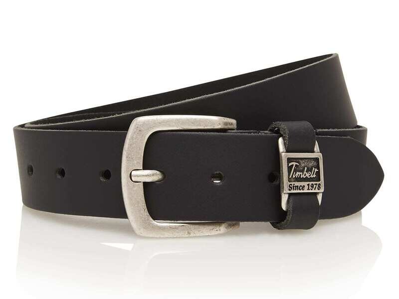 TIMBELT Riem 4 cm 100% leer 460 / Zwart