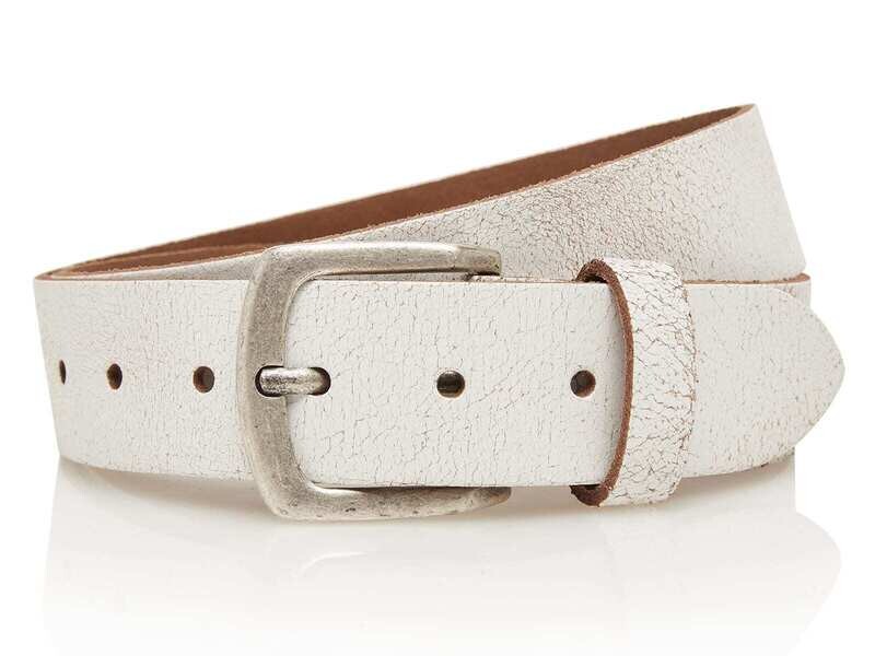 TIMBELT Riem 4 cm 100% leer 407 / Crack Wit