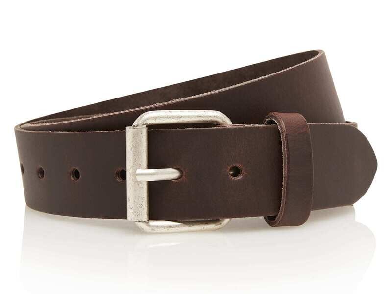 TIMBELT Riem 4 cm 100% leer 416 / Bruin
