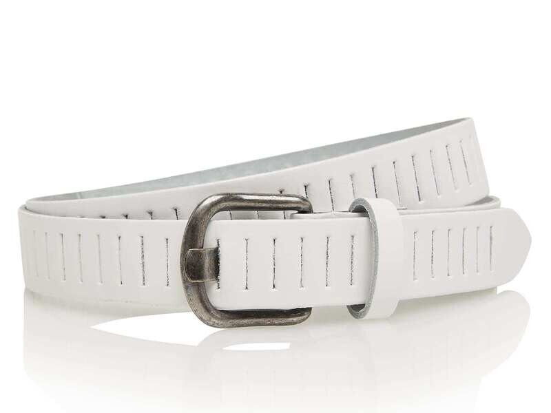 TIMBELT Riem 3 cm 100% leer 426 / Wit