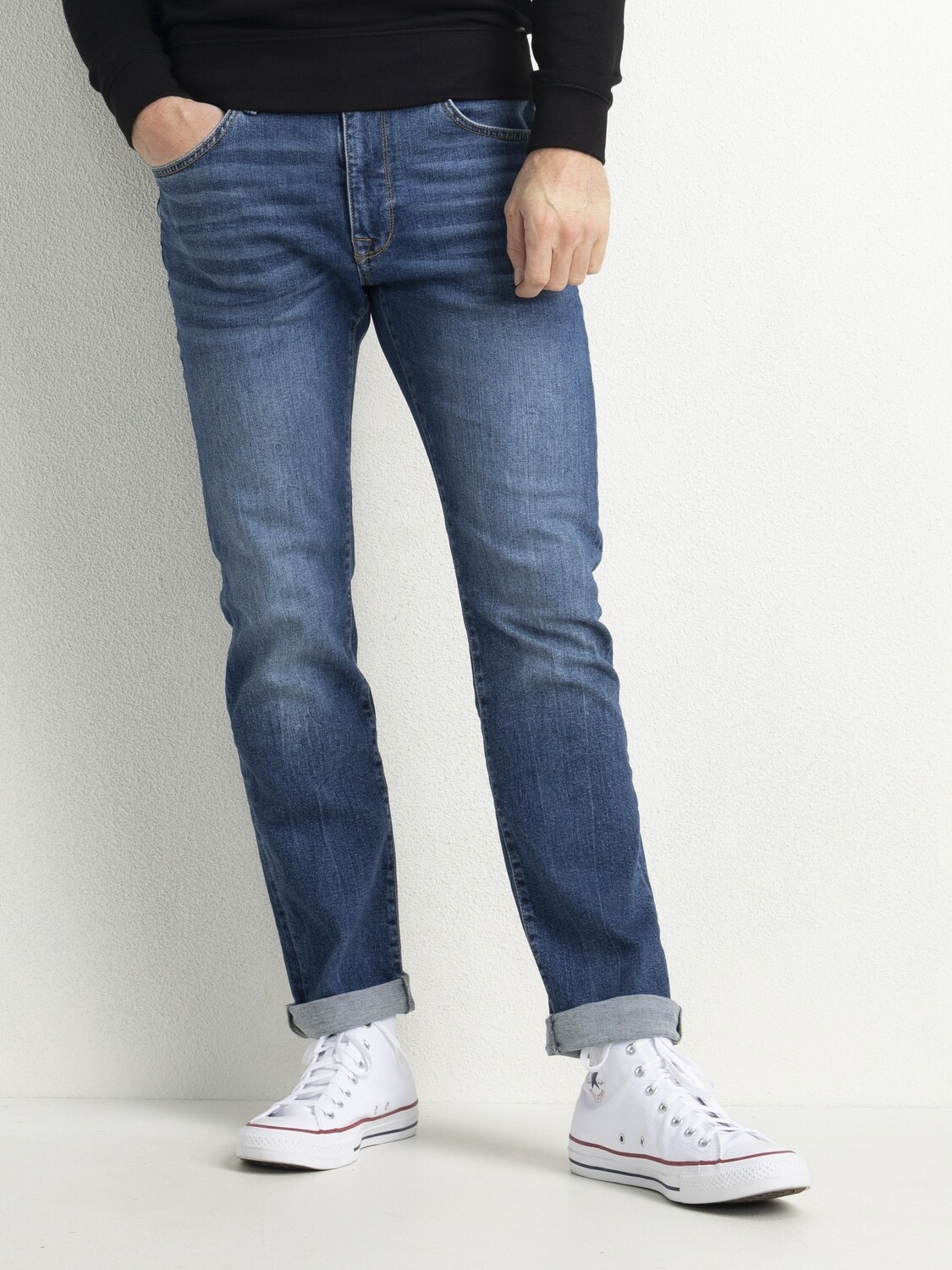 Petrol Industries SEAHAM- slim fit - Bright indigo