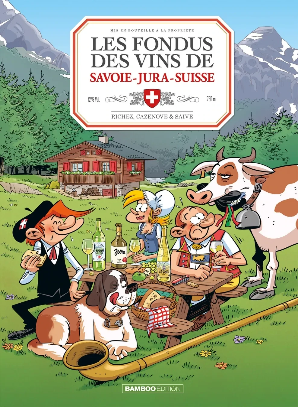 BD - Les Fondus du vin - Savoie, Jura, Suisse