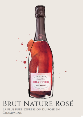 Champagne Drappier Brut Nature Rosé Zéro Dosage