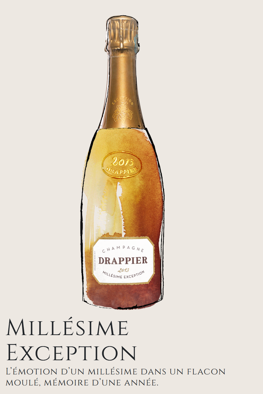Champagne Drappier Millesime d&#39;exception 2018