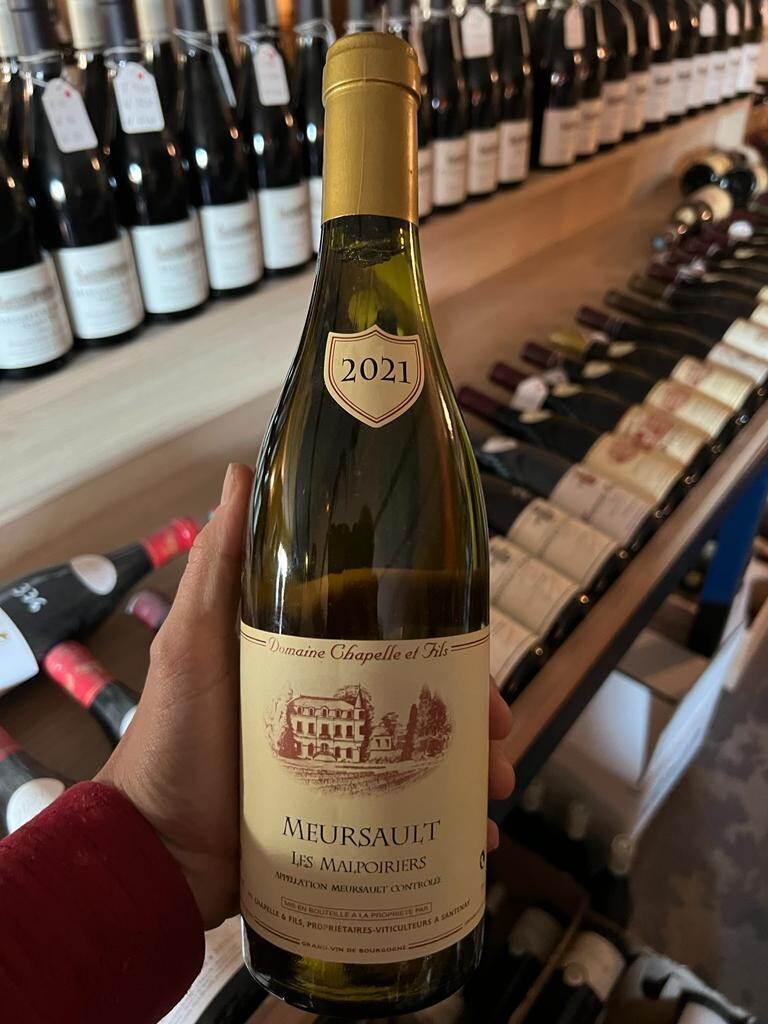 Mersault Les Malpoiriers Blanc 2021 - Domaine Chapelle et Fils