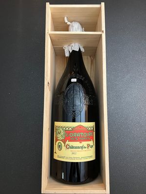 L&#39;Oratoire des Papes - Rouge - 2022 - 6L en Caisse Bois d&#39;origine