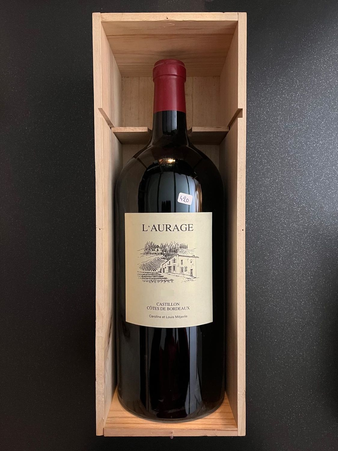 Domaine de l&#39;Aurage 2010 - 5L en Caisse Bois d&#39;Origine