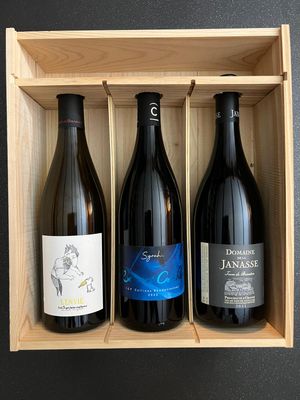 Coffret à Glissière vide pour 3 bouteilles &quot;Gamme MIXTE&quot;