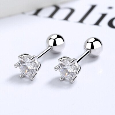 Sterling Silver Classic Stud Earrings