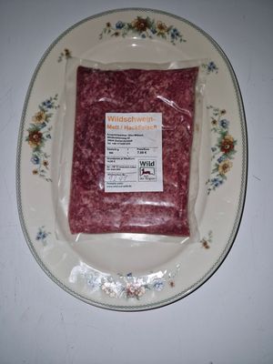 Wildschwein-Hackfleisch für Burger