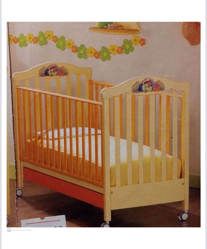 LETTINO/CULLA SOGNATORE CREMA/ARANCIONE MIBB/PALI/ERBESI