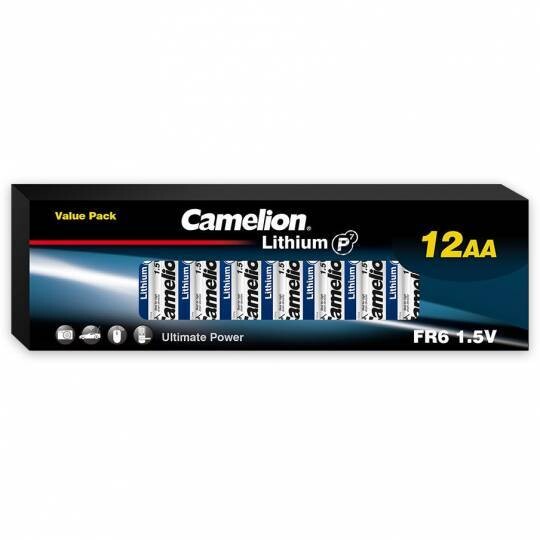 CAMELION AA LITHIUM 12 PK