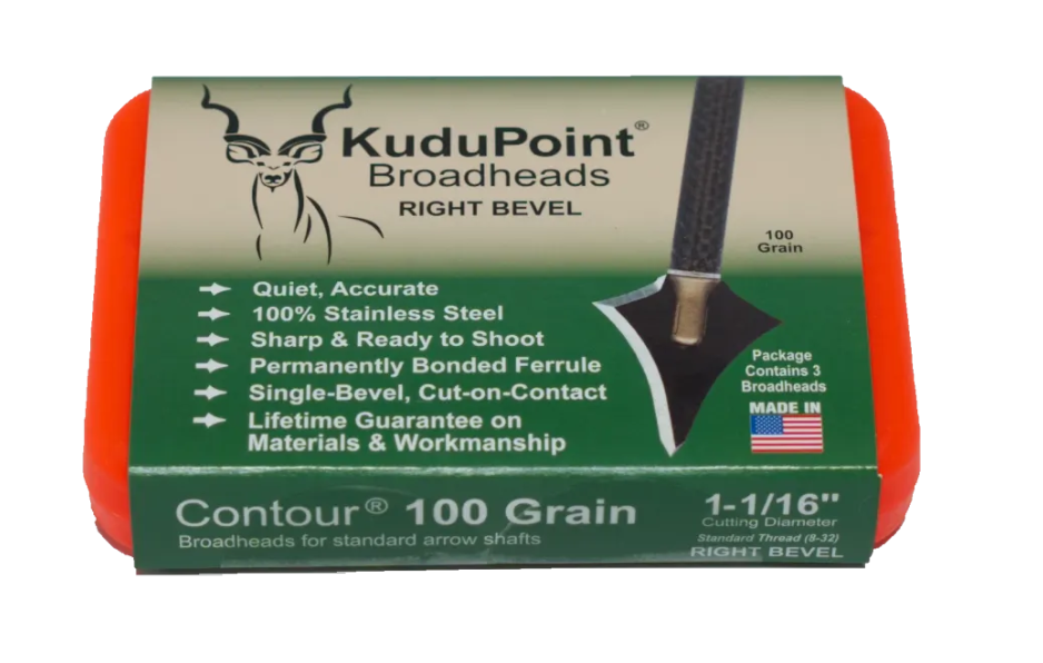 KUDU POINT CONTOUR PLUS 100GR RIGHT BEVEL