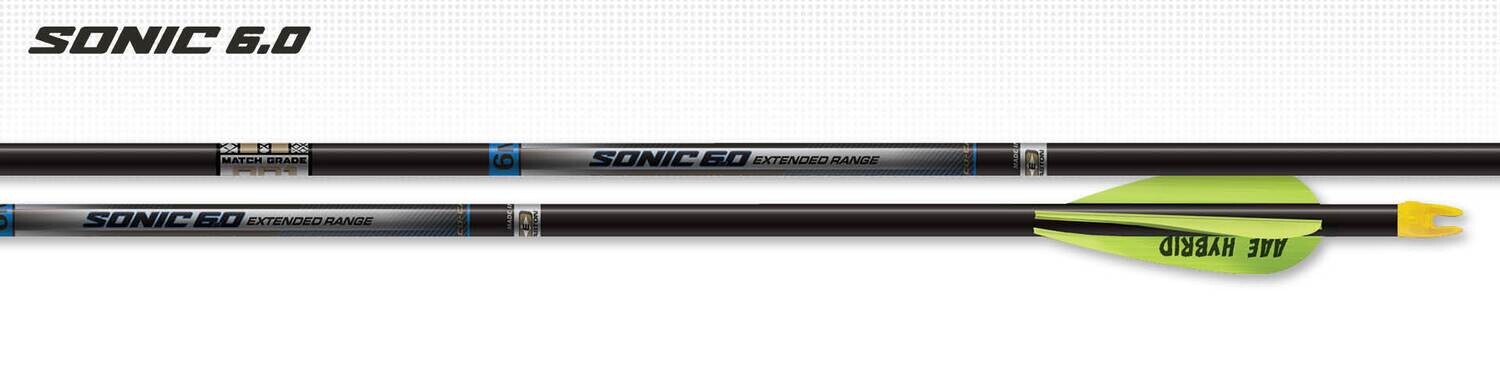 EASTON SONIC 6.0 MATCH GRADE 500 6PK 3&quot; HYBRID VANE