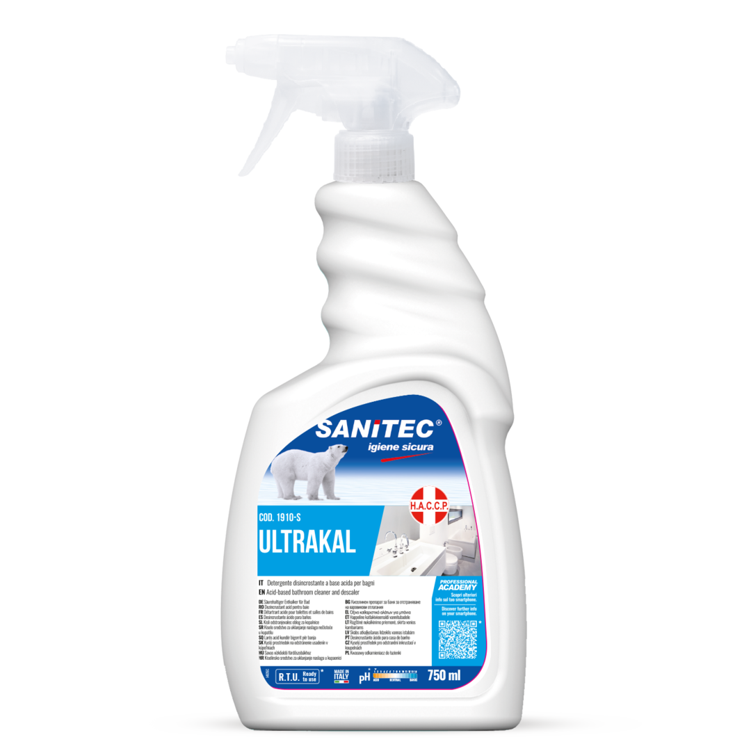 ULTRAKAL-750ML  Disincrostante fortemente acido profumato a base di acido fosforico e di acido sulfammico
