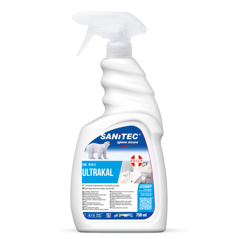 ULTRAKAL-750ML  Disincrostante fortemente acido profumato a base di acido fosforico e di acido sulfammico