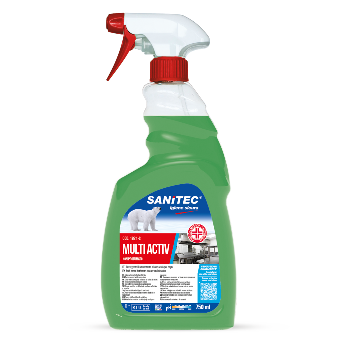 Multiactive disinfettante non profumato 750ml -Disinfettante pronto all'uso  PRESIDIO MEDICO CHIRURGICO