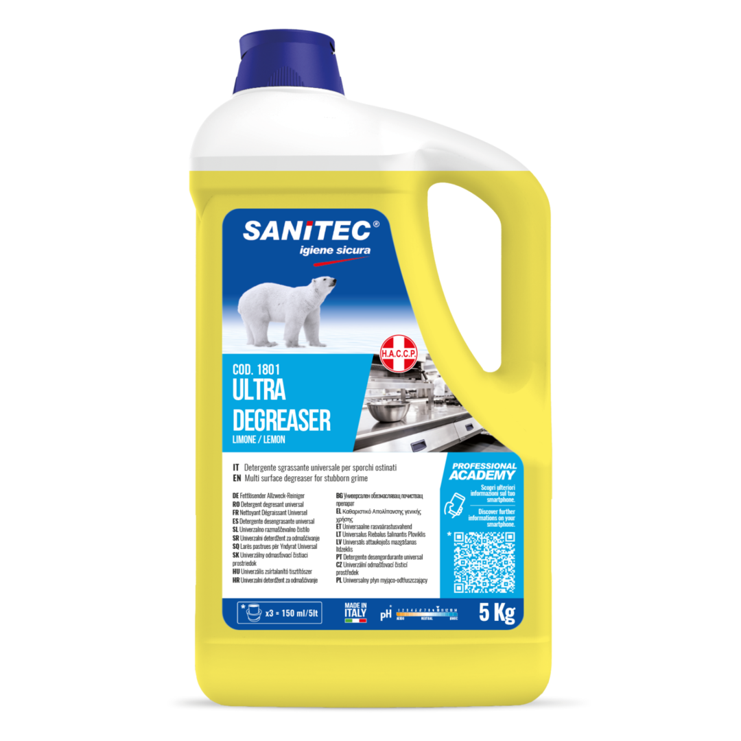 DEGREASER ULTRA LIMONE 5L- Sgrassante Universale per sporchi ostinati