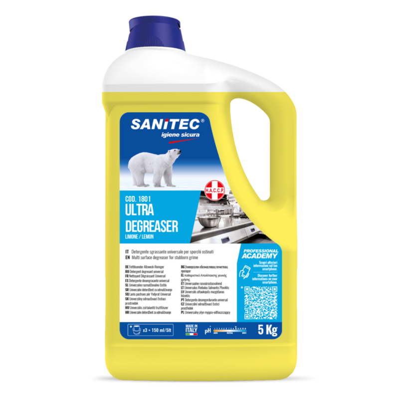 DEGREASER ULTRA LIMONE 5L- Sgrassante Universale per sporchi ostinati