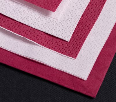 TOVAGLIOLI 4V VELO BI COLORE BORDEAUX ROSA
