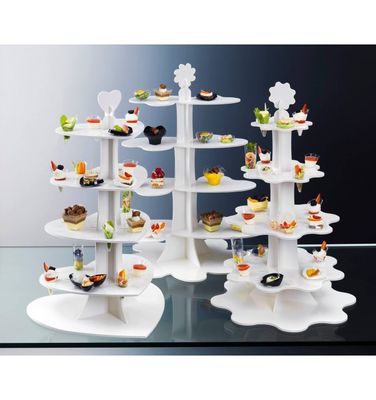 ALZATINA FLOWER PER FINGER FOOD E CONI BIANCA ALZATINA FLOWER PER FINGER FOOD E CONI BIANCA