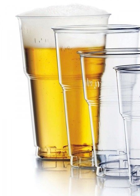 BIBO BICCHIERI GLAS IN PS E PP 340CC 1000 PEZZI