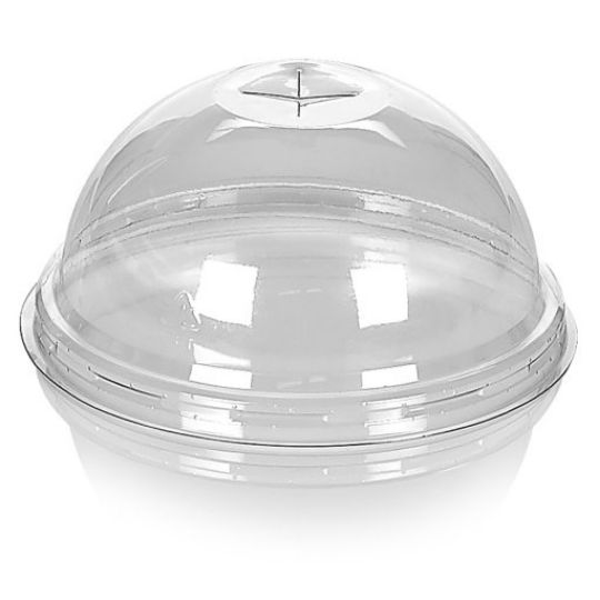 COPERCHIO A CUPOLA IN PET CON PRETAGLIO PER CANNUCCIA 600PEZZI