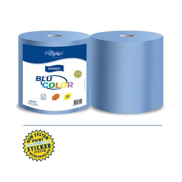 PAPERDI BOBINA PROFESSIONALE CELLULOSA BLU 3 VELI - 1600 strappi.
